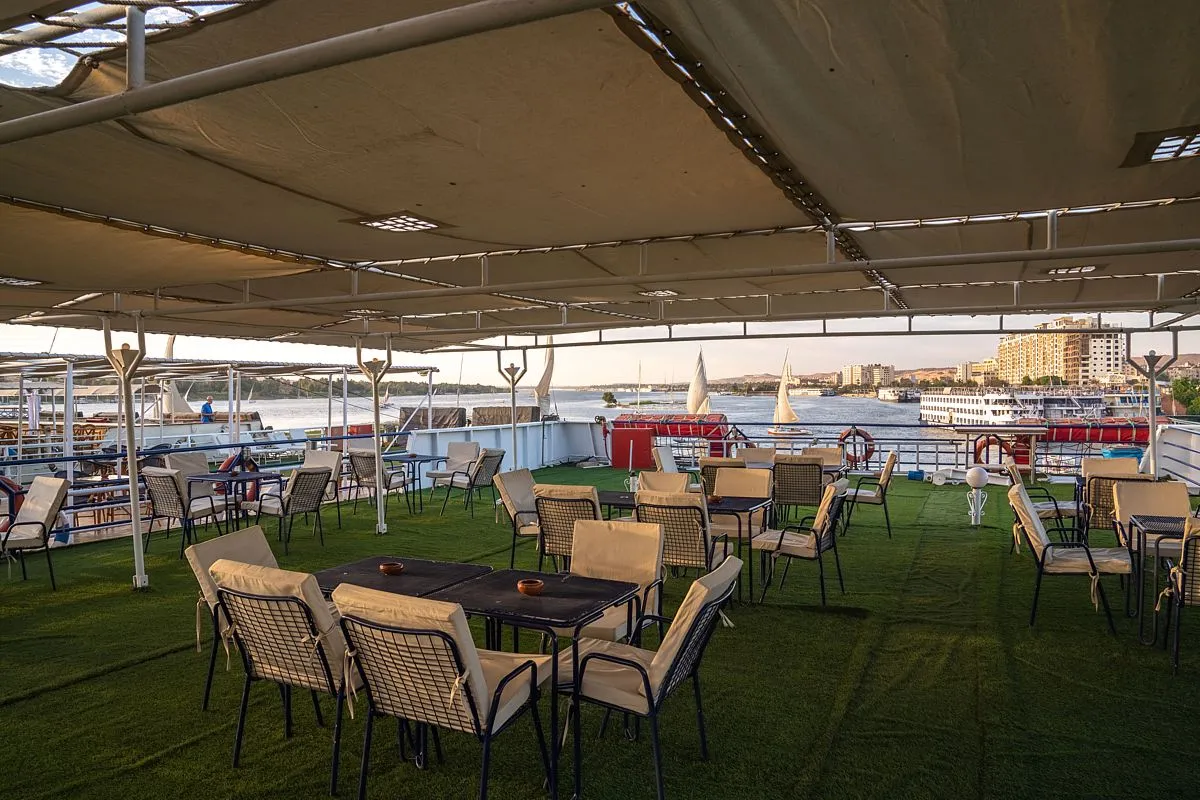 Sun deck of the Kira Nile Cruise Nile cruise